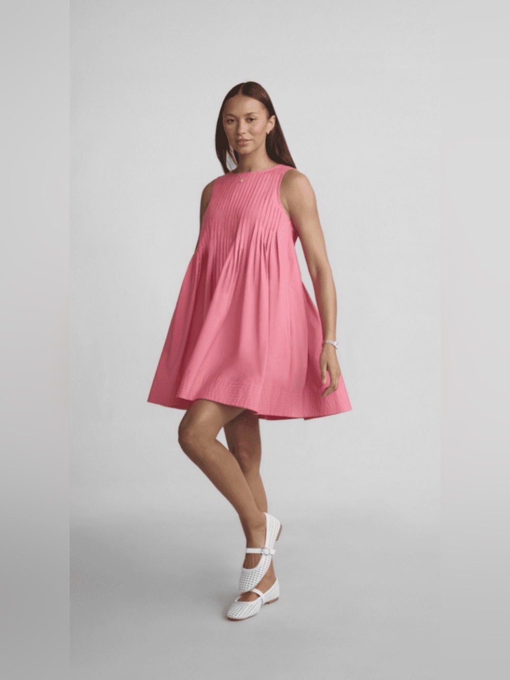 Free Assembly • Women’s Sleeveless Pleated Mini Dress • NWT